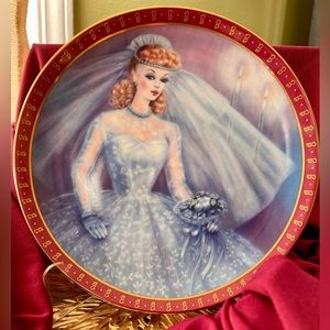 Vintage 1959 Barbie “Bride to Be” collector plate, EUC